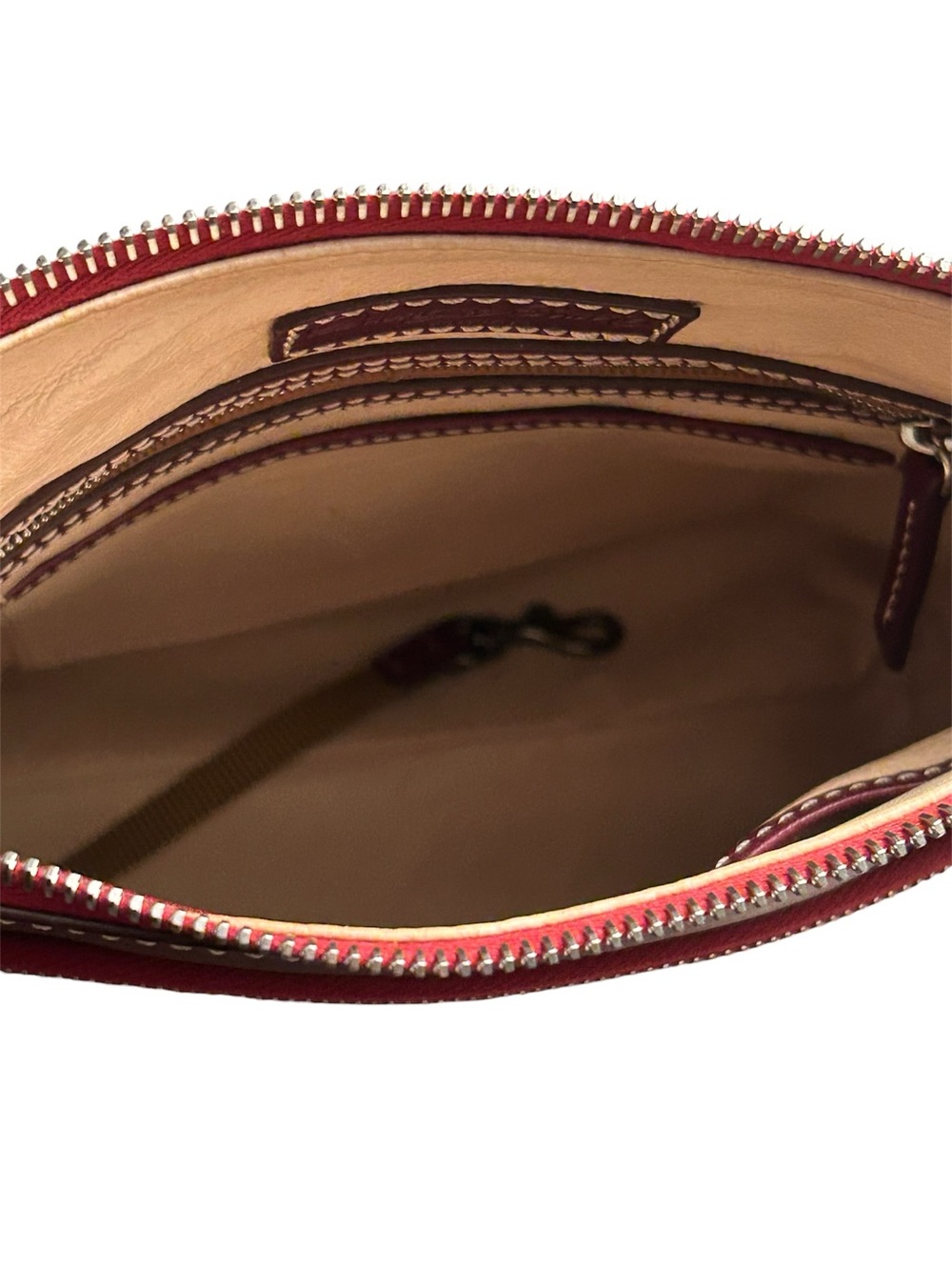 Dooney & Bourke Florentine Leather Crossbody with Contrast Stitching - Picture 6 of 6